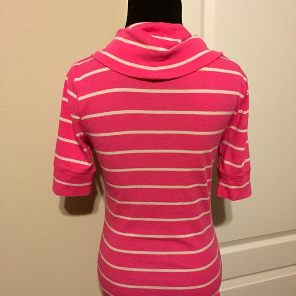 Express -- Y2K Cowl Neck Half Sleeve Tunic Top vtg - Picture 3 of 4